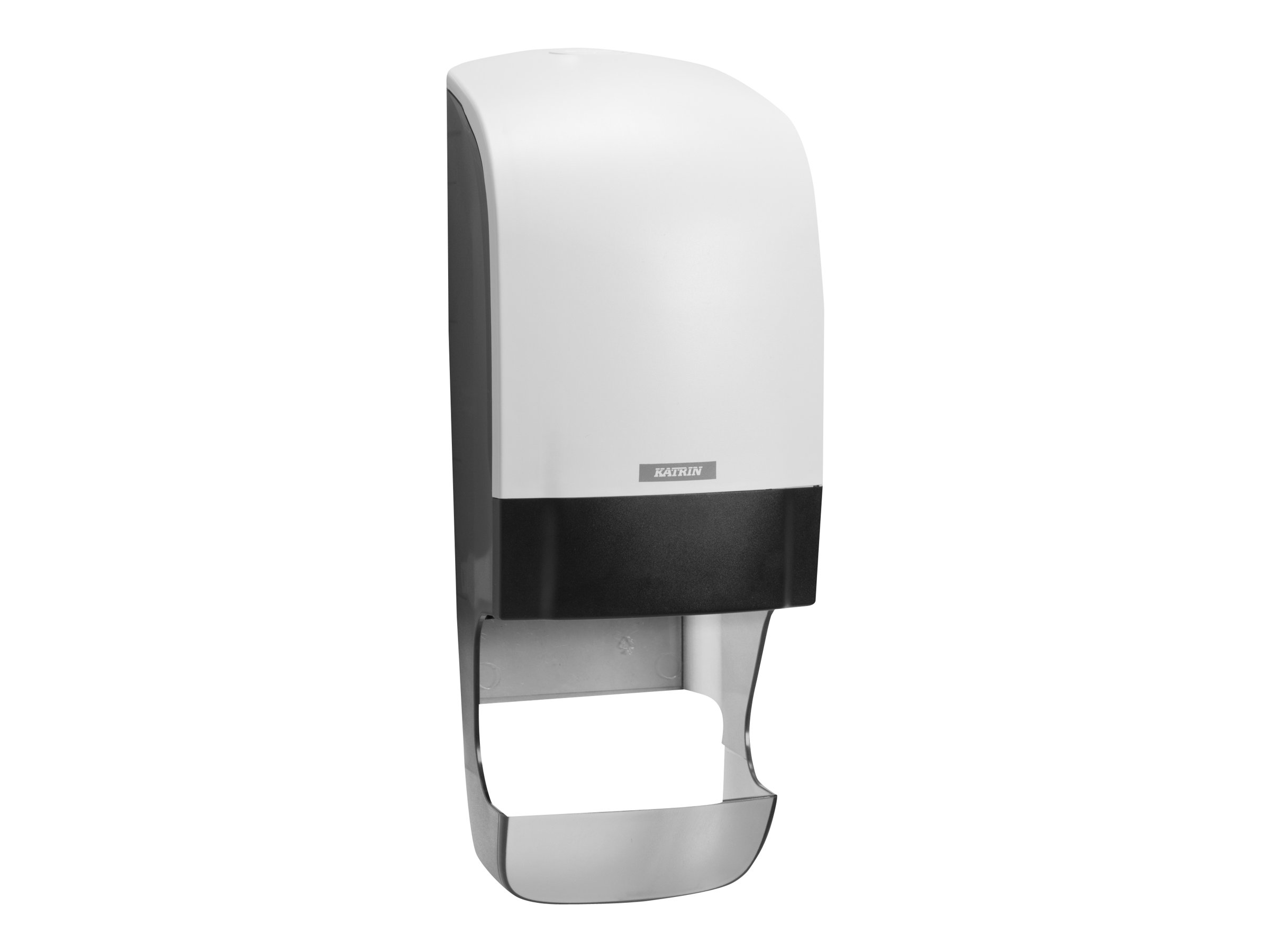 KATRIN Toilettenpapierspender 77465 weiss, schwarz Kunststoff KATRIN Toilettenpapierspender 77465 weiss, schwarz Kunststoff