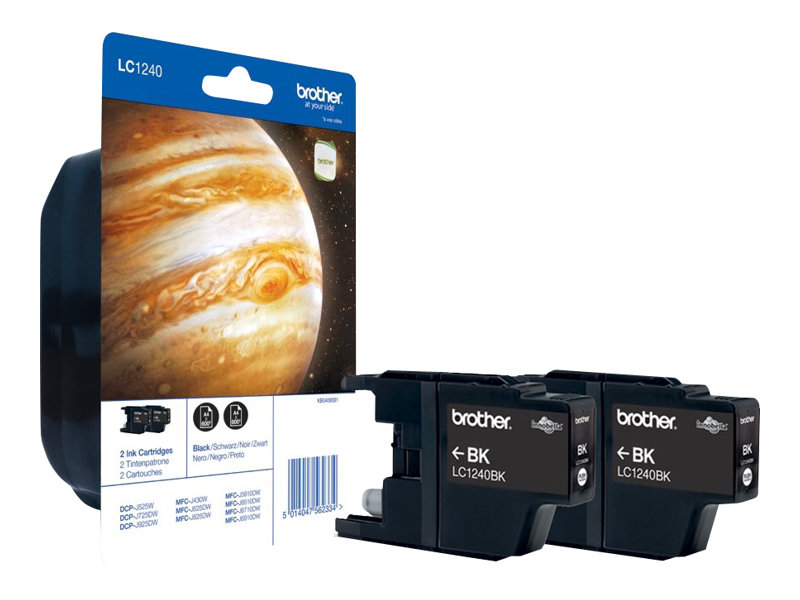 brother LC-1240BK  schwarz Druckerpatronen, 2er-Set