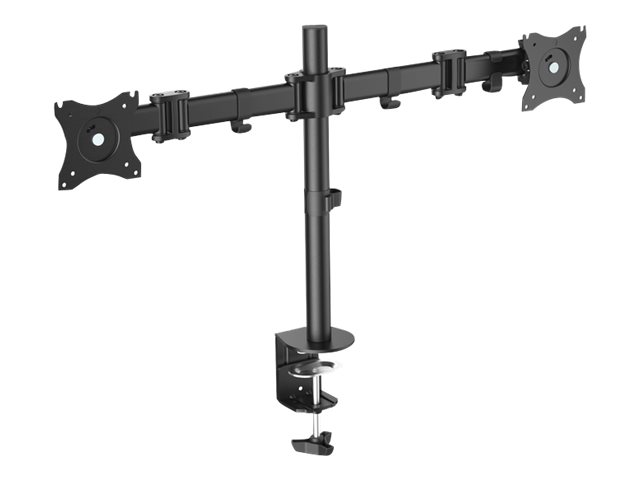 DIGITUS MonitorHalterung DA90349 schwarz für 2 Monitore, Tischklemme
