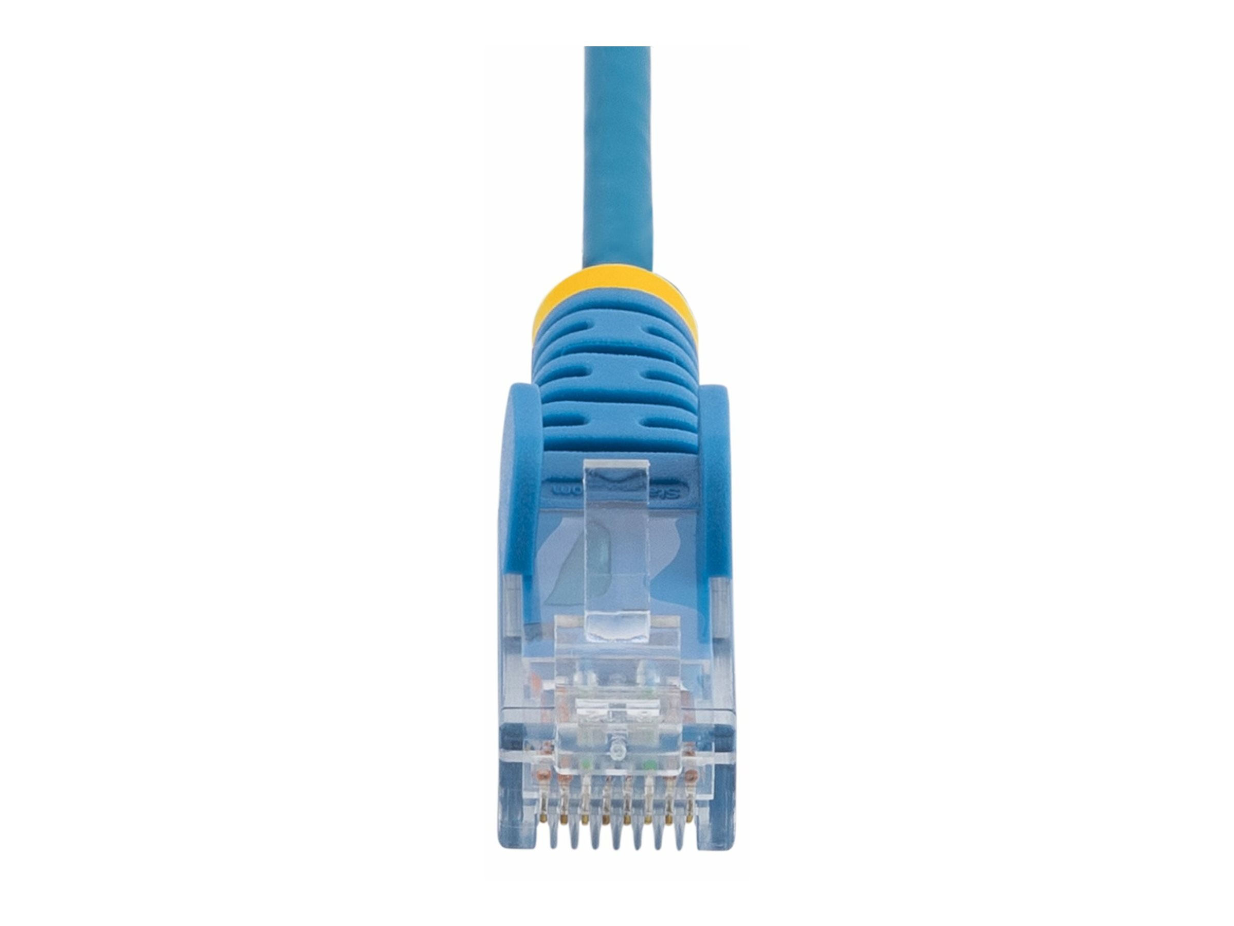STARTECHCOM 25cm Blaues Slim CAT6Netzwerkkabel 100W PoE Snagless RJ45 LSZH 28AWG Reines Kupfer PatchkabelEthernet Kabel