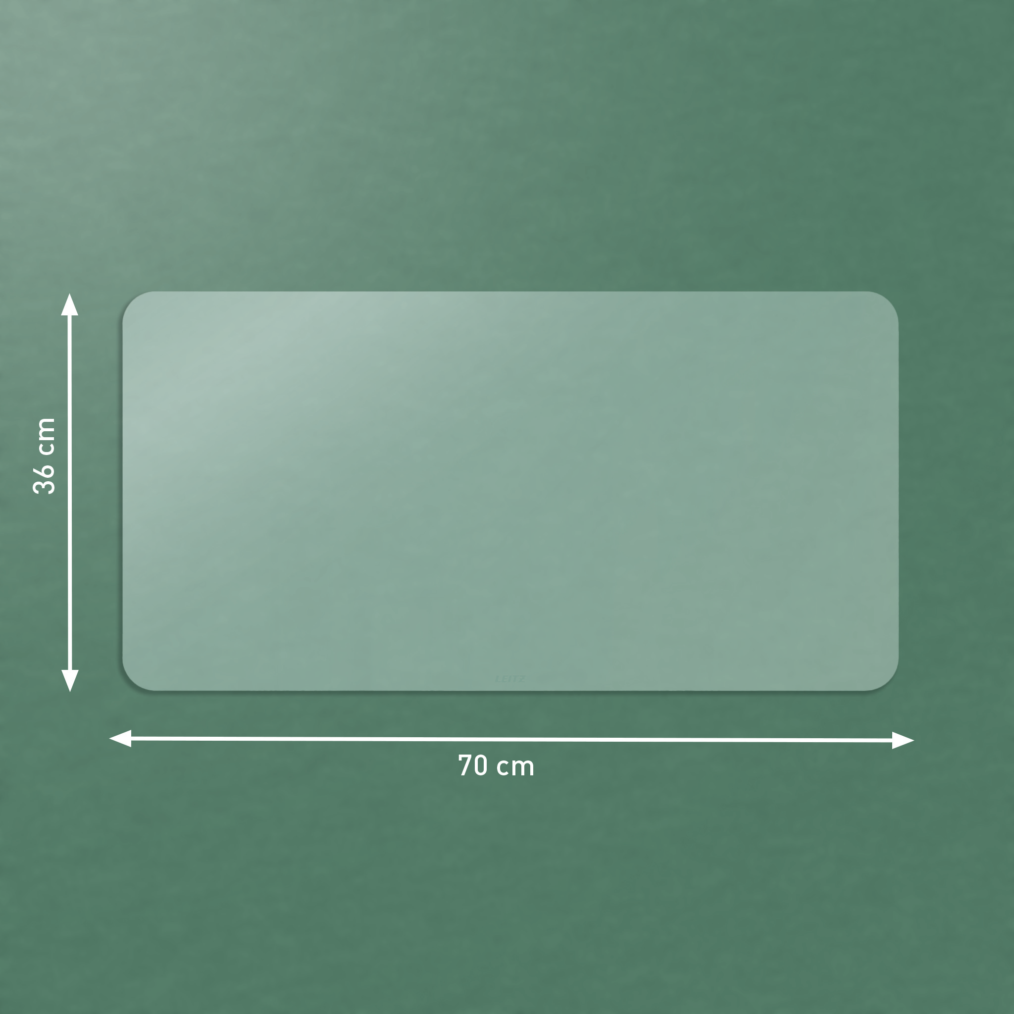 Esselte Leitz Schreibunterlage Transparent Groß 36 x 70 cm