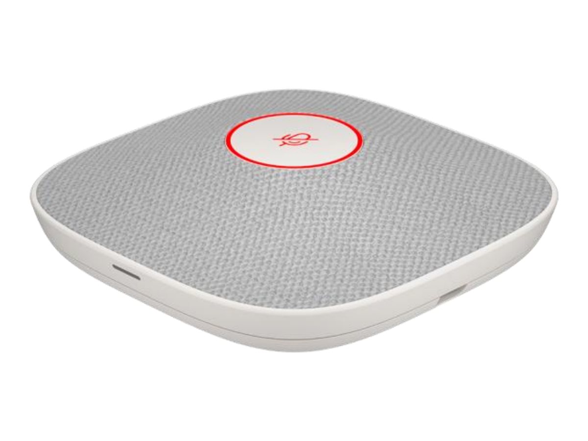 HP Poly Studio A2 White Table Microphone Mounting Plate IO cables