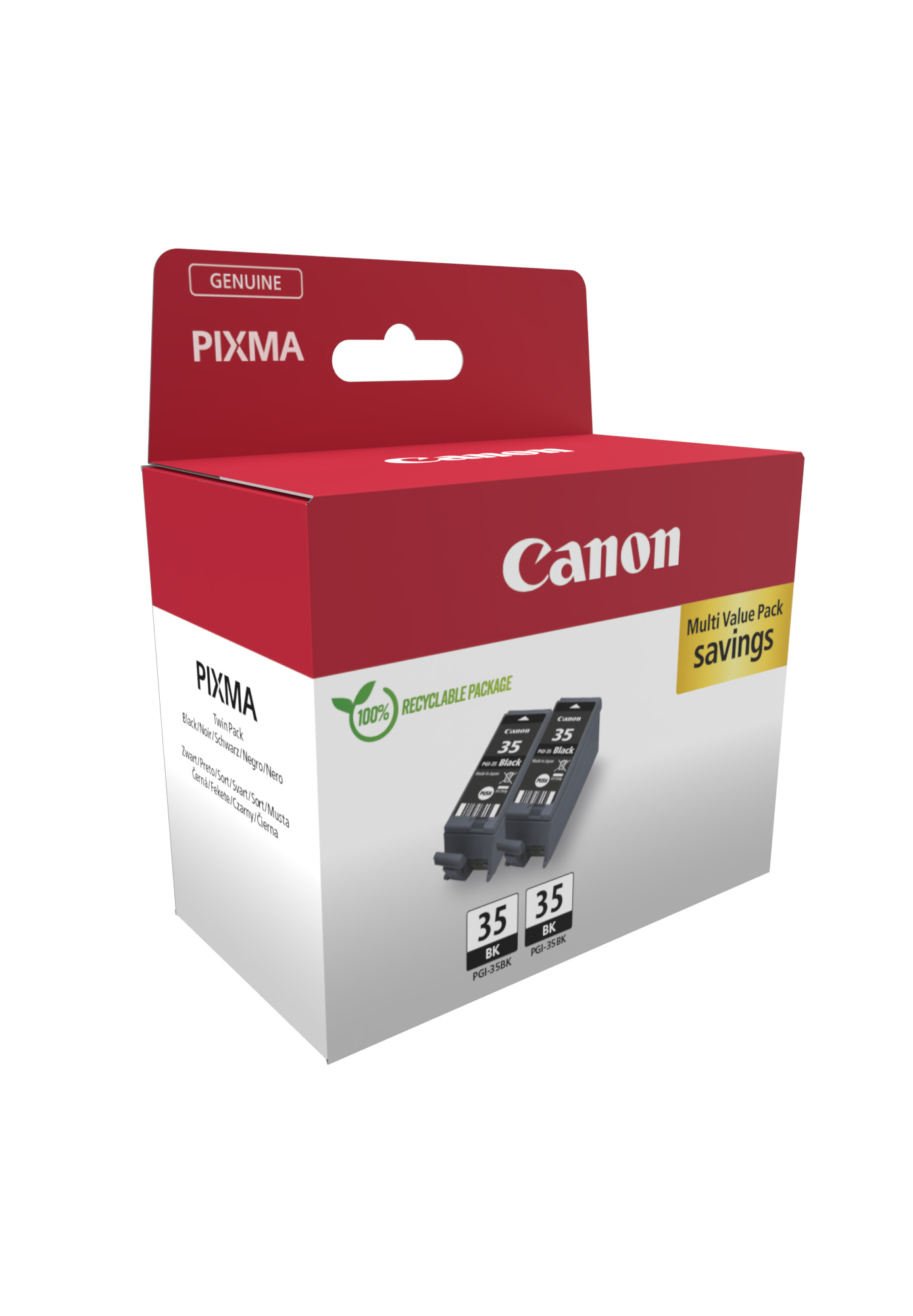 Canon PGI35 BK TwinPack schwarz Druckerpatronen, 2erSet