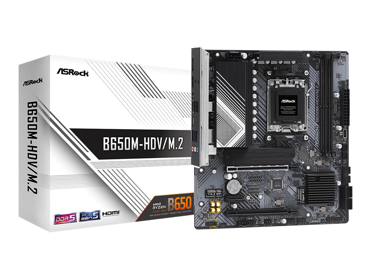 ASRock B650M HDV/M.2 AM5 mATX HDMI/DP DDR5