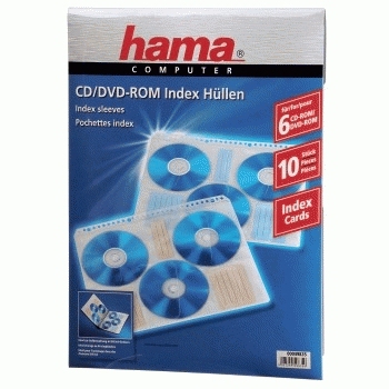 hama 6er CDDVDHüllen transparent, 10 St