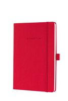 SIGEL Notizbuch Conceptum ca DIN A5 kariert, rot Hardcover 194 Seiten, 1 St