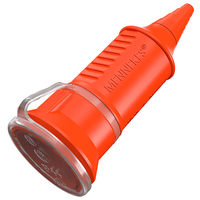 Mennekes Kupplung SCHUKO 10842 16A2P+E 230V orange IP44 Mennekes Kupplung SCHUKO 10842 16A2P+E 230V orange IP44