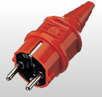 Mennekes Stecker SCHUKO 10837 16A2P+E 230V orange