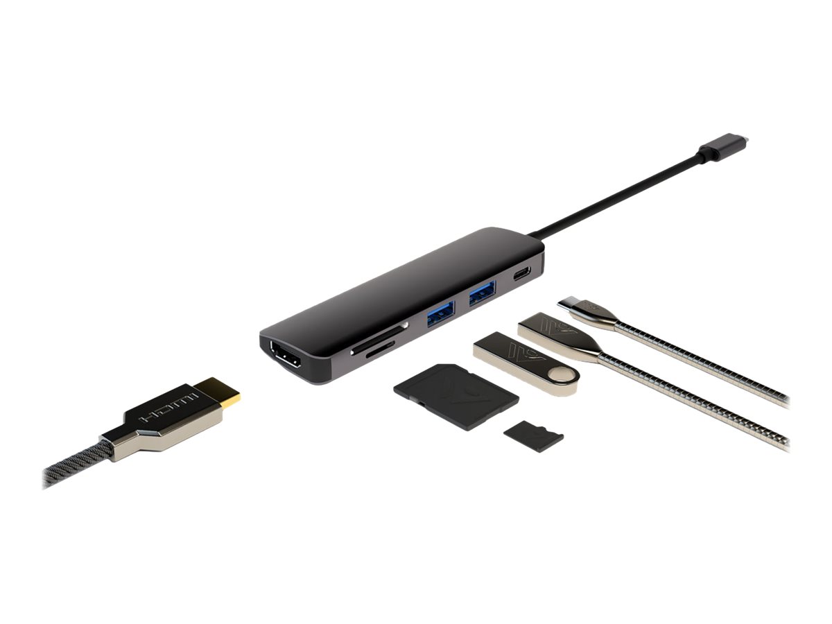 4smarts 6in1 Hub mit DeXFunktion, spacegrau