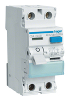 Hager FI-Schutzschalter CDA240D 2polig 40/0,03A Hager FI-Schutzschalter CDA240D 2polig 40/0,03A