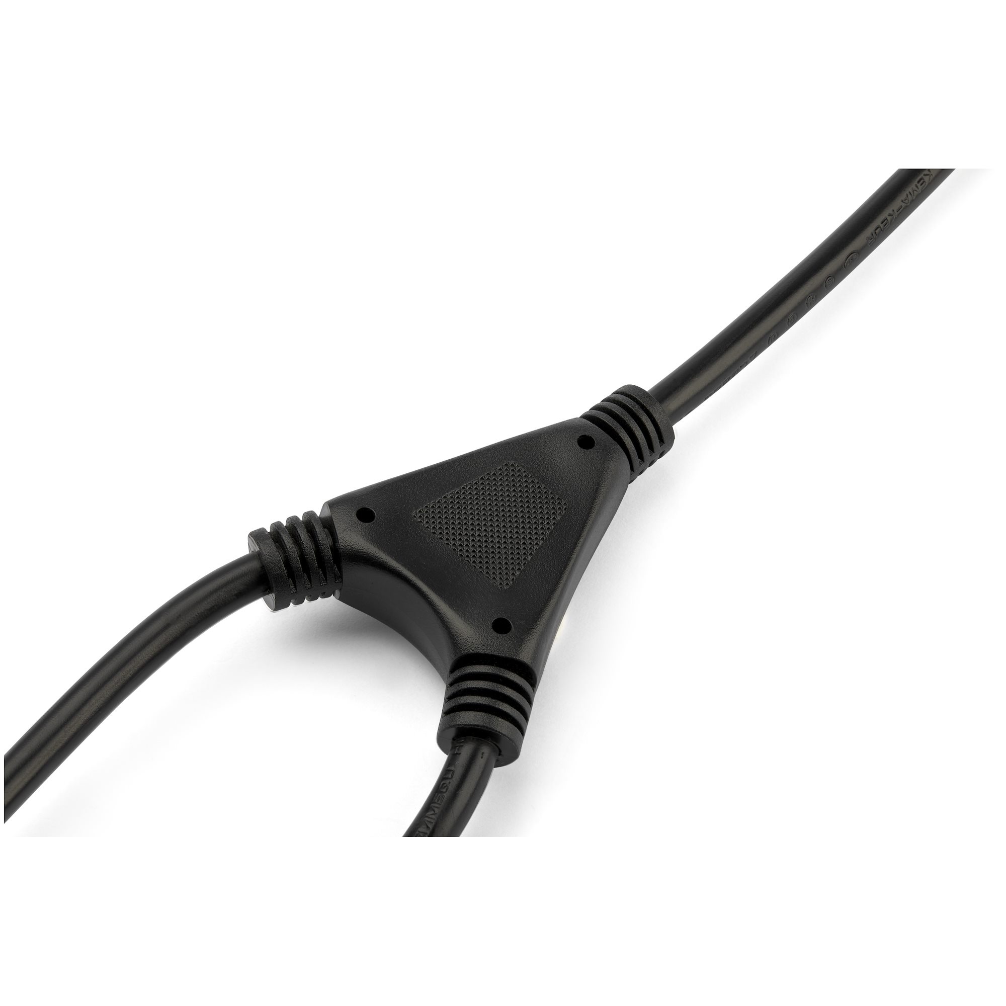 STARTECHCOM 2m C13 Power Cord Schuko to 2x C13 Y Splitter Power Cable