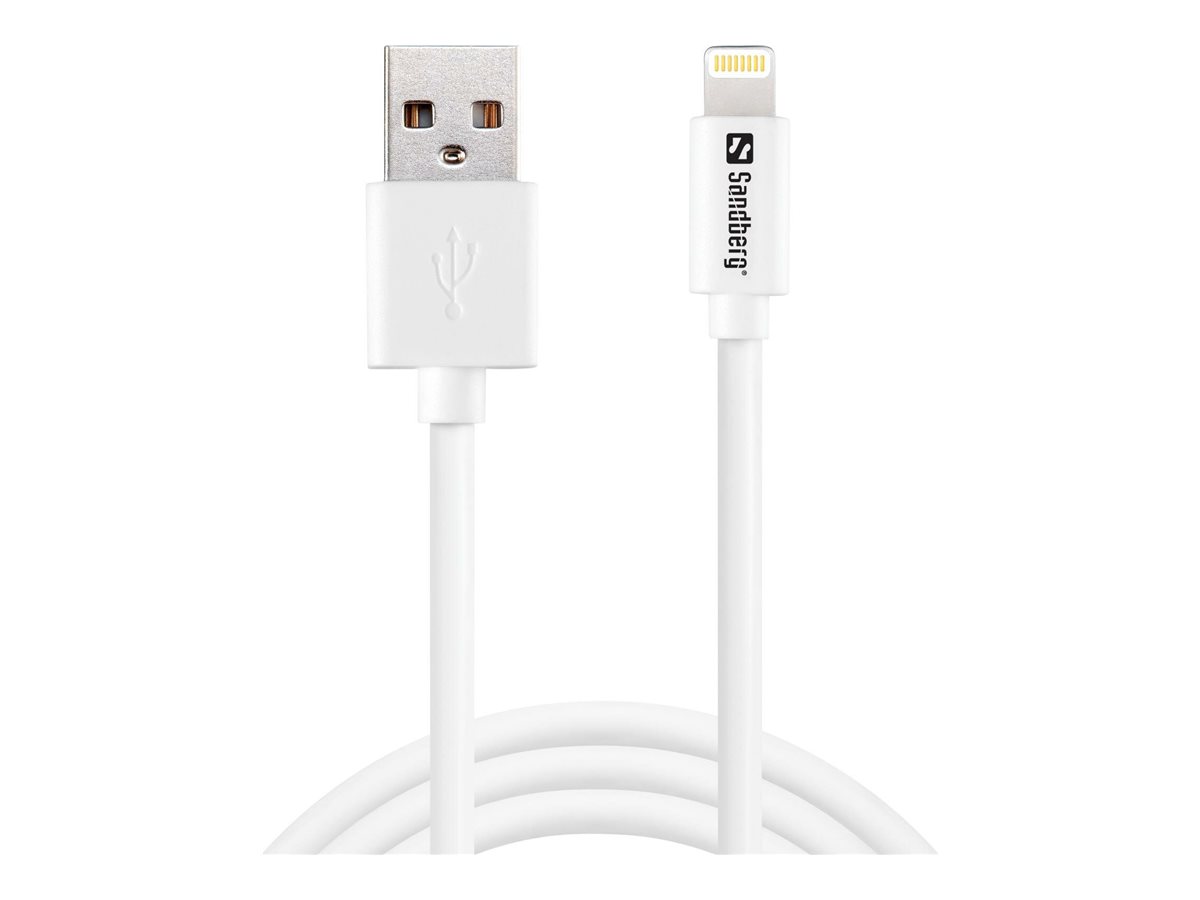 SANDBERG USB>LIGHTNING KABEL 2m SANDBERG USB>LIGHTNING KABEL 2m