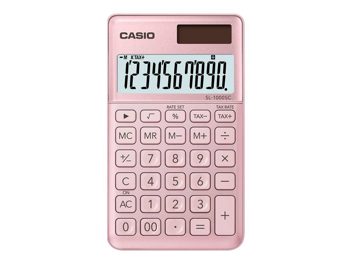 CASIO SL-1000SC Taschenrechner rosa CASIO SL-1000SC Taschenrechner rosa