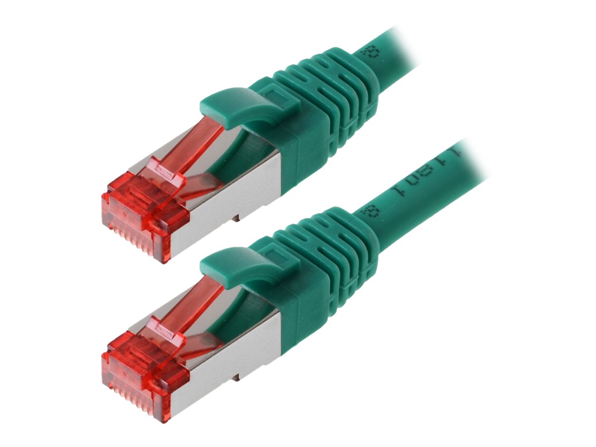helos Patchkabel Cat 6 SFTP RJ45 grün 1m AWG277 LSZH GHMT