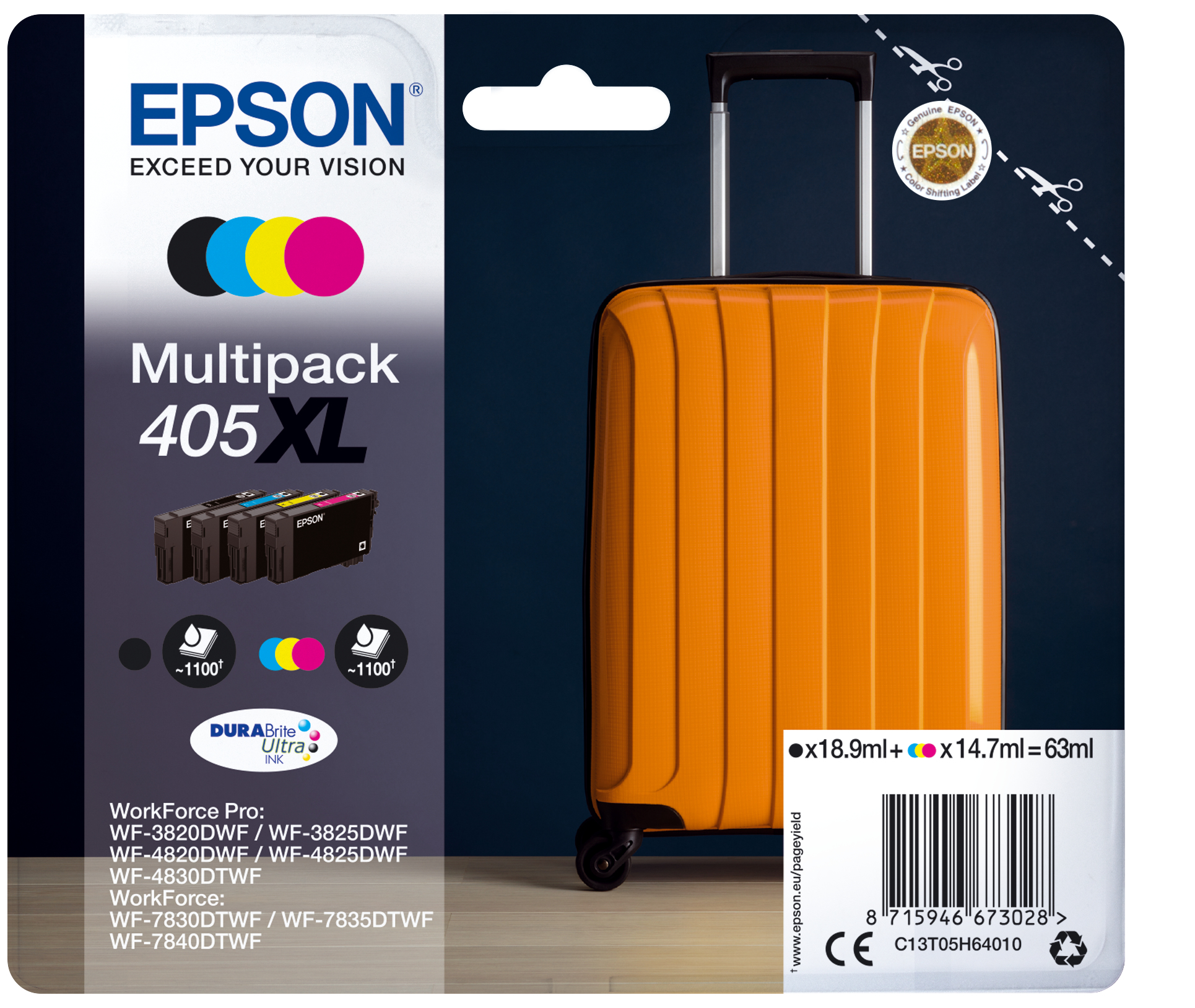 C13T05H64010 EPSON Nr405XL WF Tinte 4