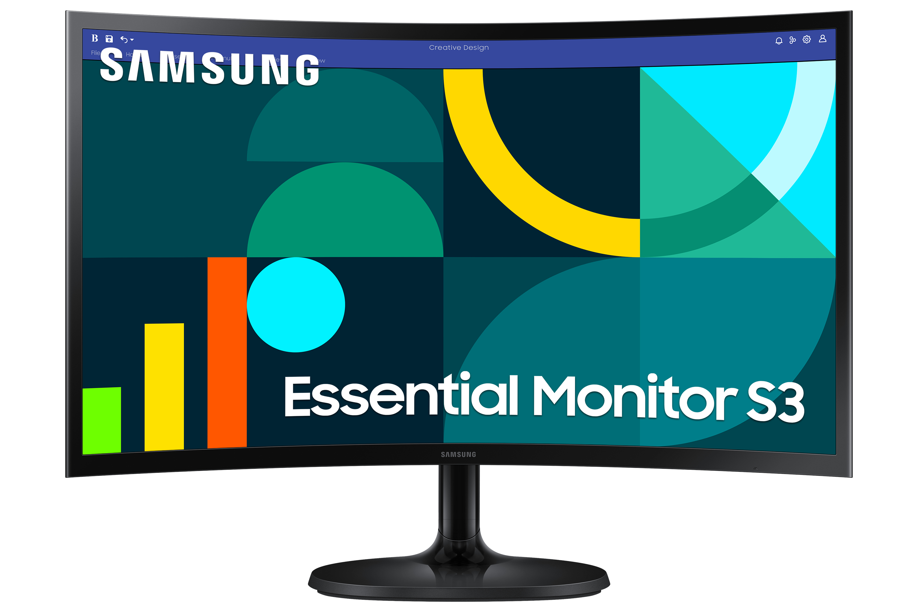 SAMSUNG S24D364GAU Curved Monitor 59,0 cm 24,0 Zoll schwarz