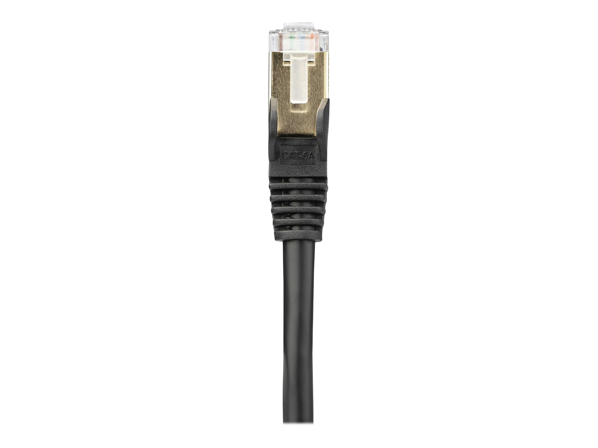 STARTECH.COM 10m CAT6a-Ethernet-Kabel - Schwarz - RJ45-Ethernet-Kabel - Snagless - STP-Kabel - Kupfer - 10-Gbit Netzwerkkabel
