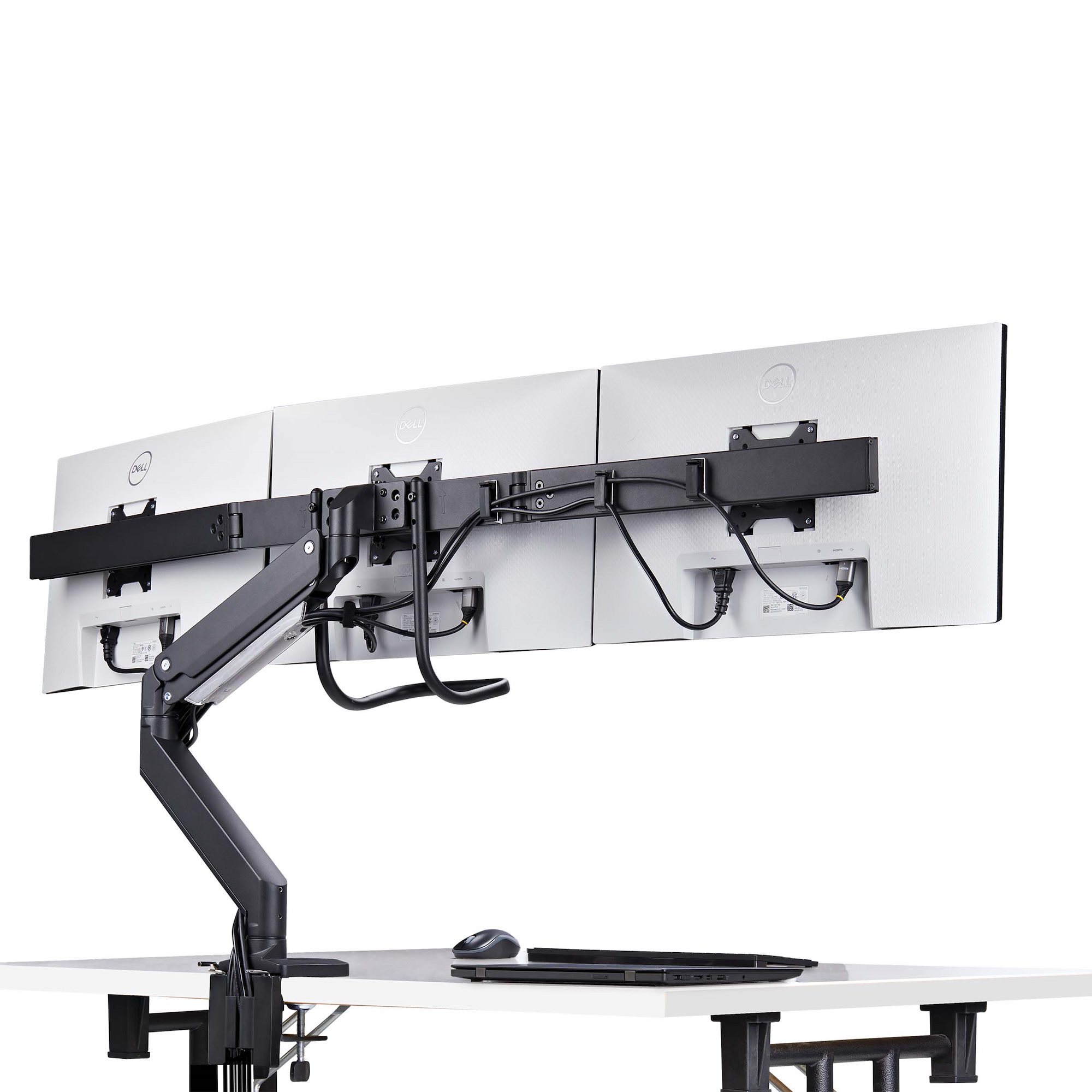 STARTECH.COM Monitortischhalterung fur 3monitore 68,58cm 27Zoll VESA 75/100 monitorhalterung Höhenanpassbare Bildschirmhalterung