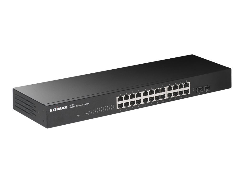Edimax 26-Port Gigabit Switch mit 2 SFP-Ports 19" Edimax 26-Port Gigabit Switch mit 2 SFP-Ports 19"