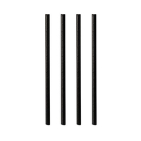 100 PAPSTAR Strohhalme pure schwarz 100 PAPSTAR Strohhalme pure schwarz