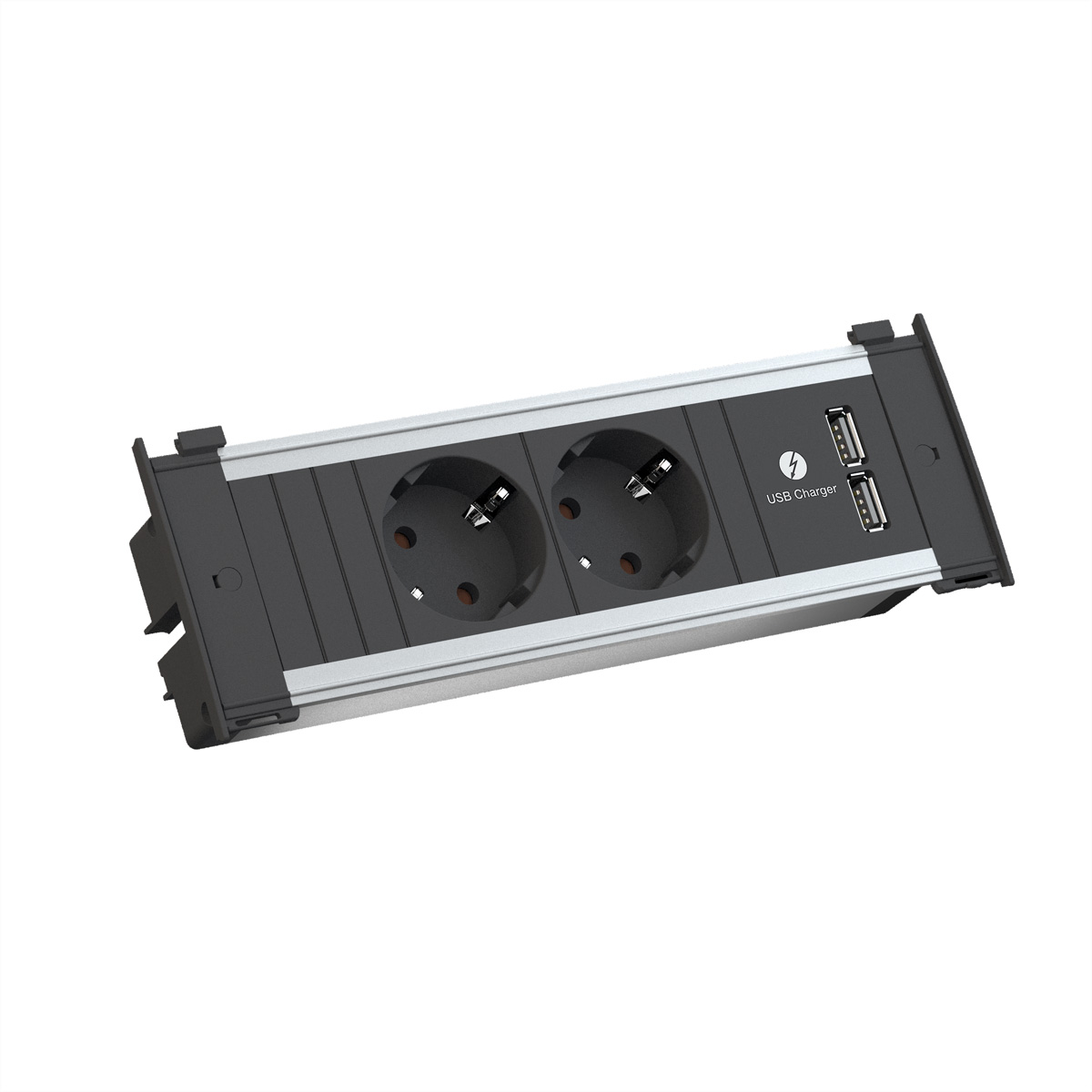 BACHMANN KAPSA Small 2x Schutzkontakt 1x USB Charger Montagestecker BACHMANN KAPSA Small 2x Schutzkontakt 1x USB Charger Montagestecker