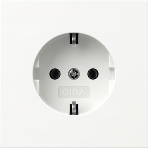 GIRA Steckdose SCHUKO 418870 Flächenschalter Reinweiß