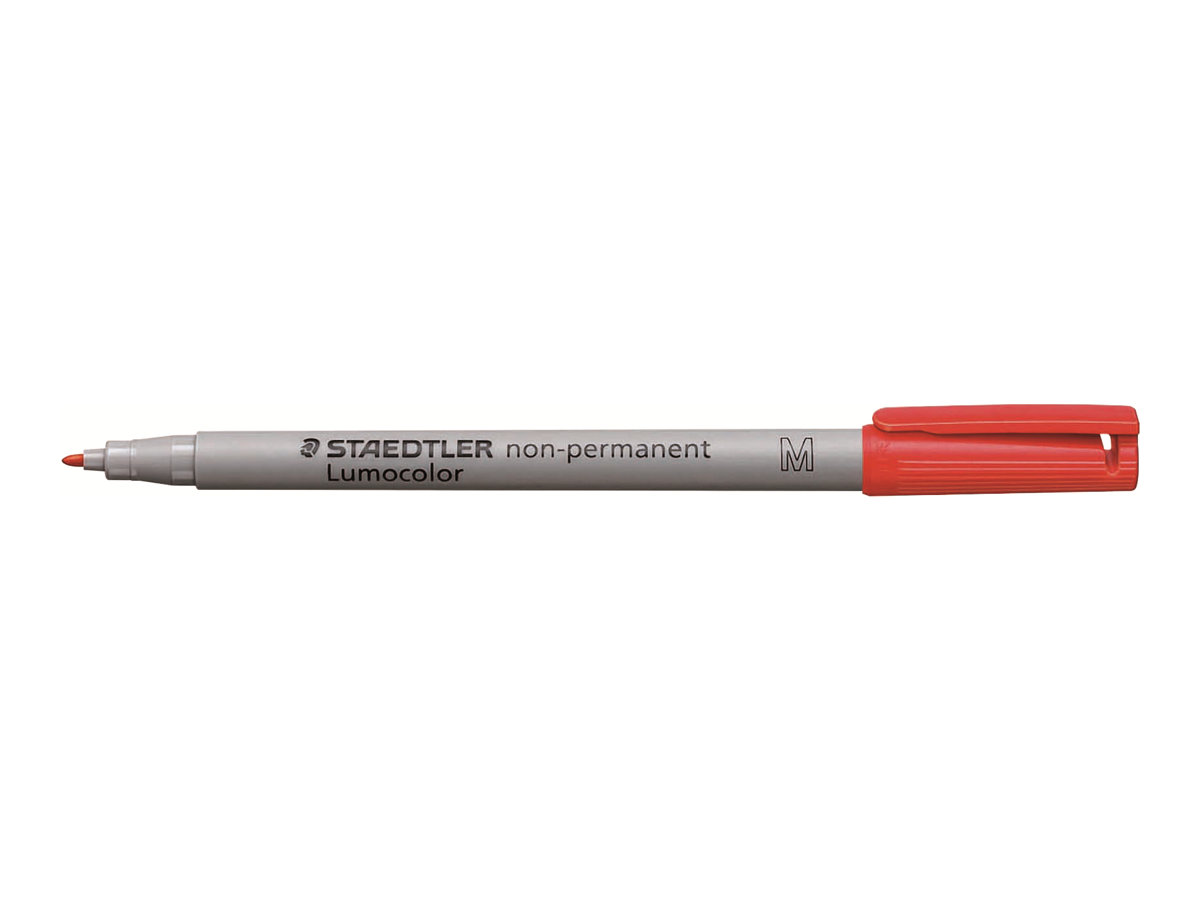 10 STAEDTLER Lumocolor Folienstifte rot 1,0 mm non-permanent
