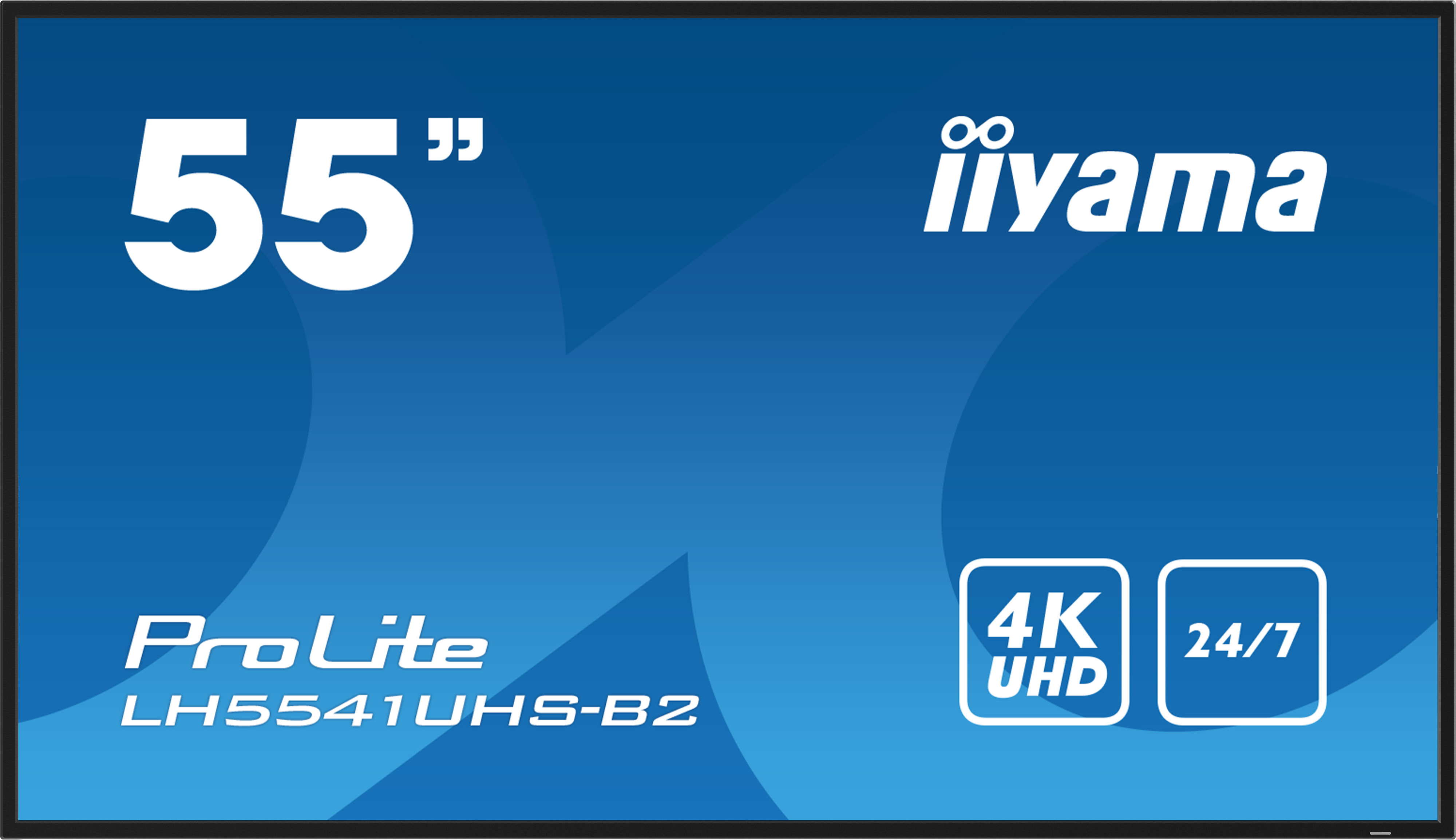 IIYAMA LH5541UHSB2 139,7cm 55Zoll 3840x2160 4K UHD IPS panel 1precent Haze Landscape and Portrait mode Speakers 2x 10W VGA 3x HDMI