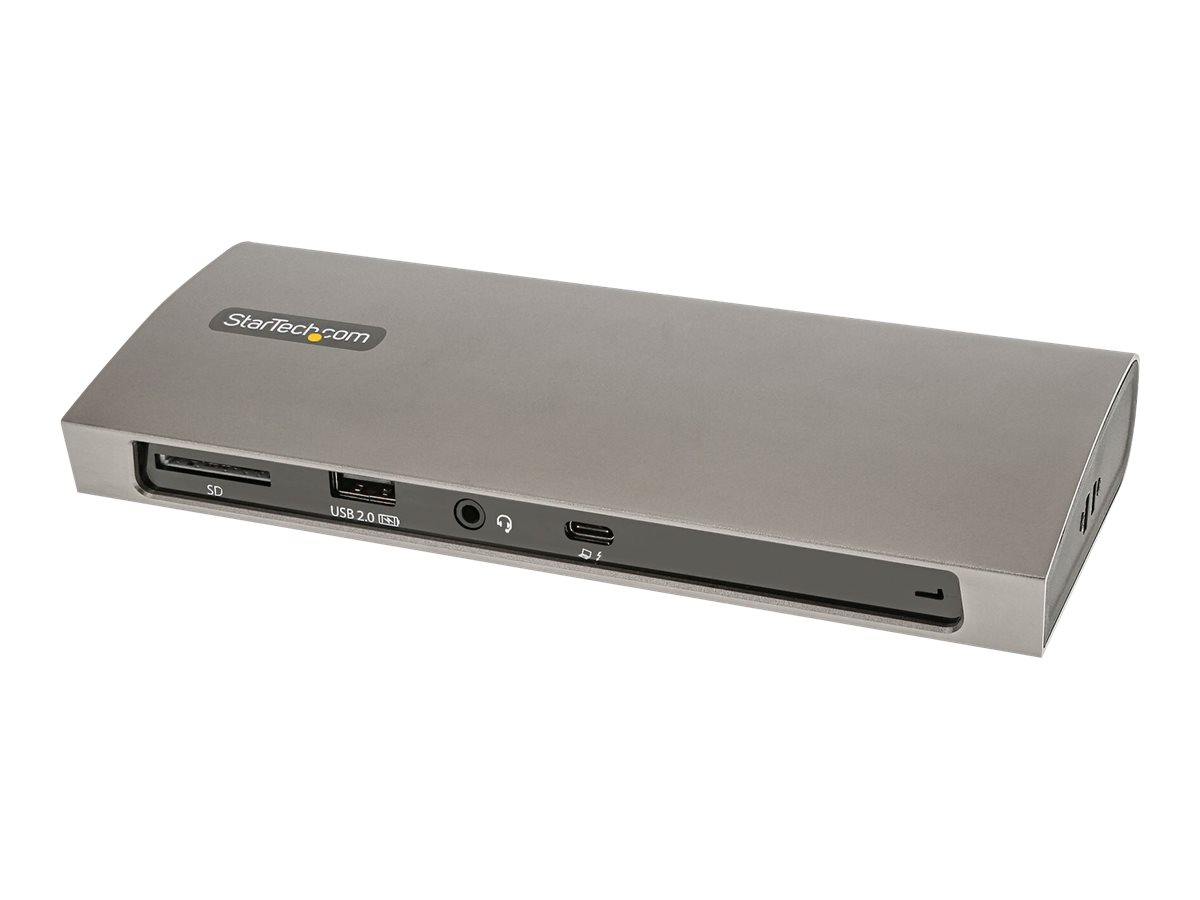 STARTECH.COM Thunderbolt 4 Dock 96W PD Single 8K or Dual Monitor 4K 60Hz 3x TB4/USB4 4x USB-A SD GbE 0.8m TB4 Dock Cable STARTECH.COM Thunderbolt 4 Dock 96W PD Single 8K or Dual Monitor 4K 60Hz 3x TB4/USB4 4x USB-A SD GbE 0.8m TB4 Dock Cable