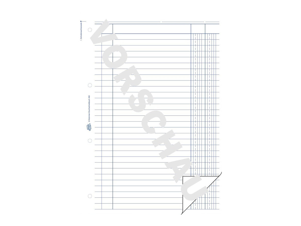 AVERY Zweckform Kolonnen-Durchschreibebuch Formularbuch 450 AVERY Zweckform Kolonnen-Durchschreibebuch Formularbuch 450