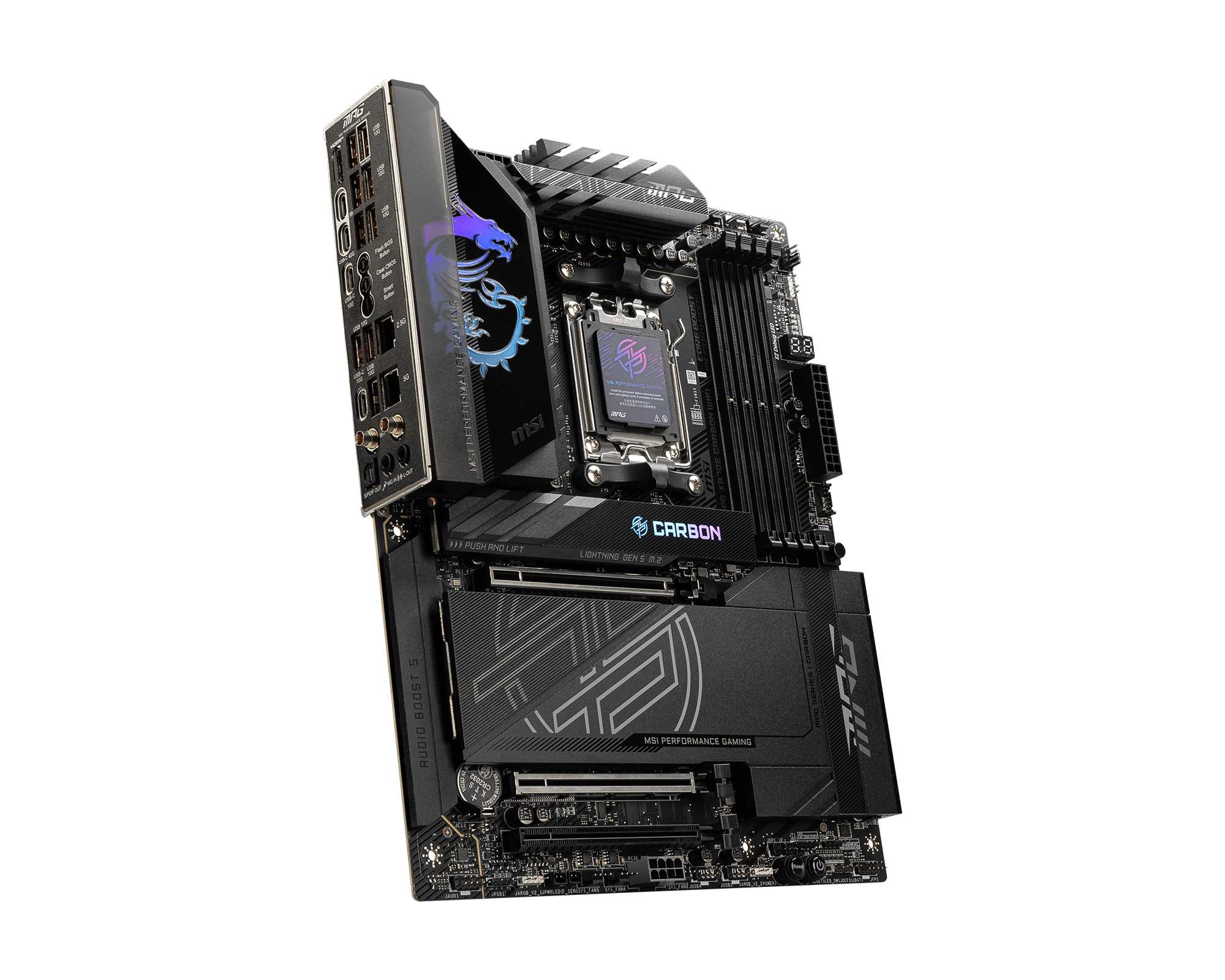 MSI MPG X870E Carbon Wifi Wi‑Fi 7 5 Gigabit Ethernet