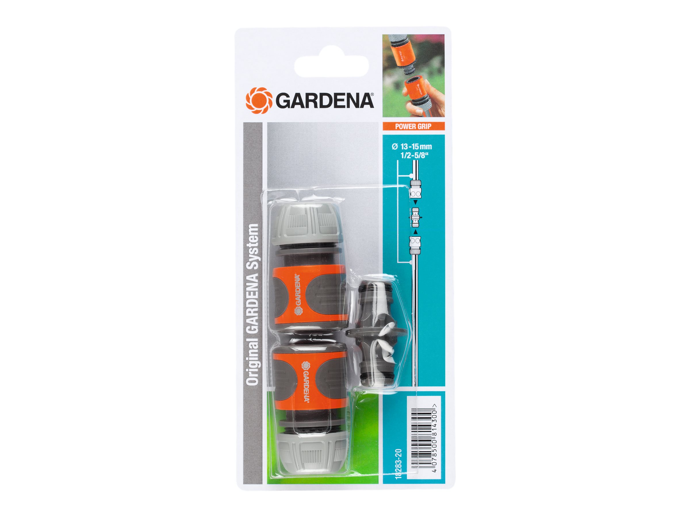 GARDENA Gartenschlauchverbinder Kupplungs-Satz 13,0 mm / 1/2 Zoll GARDENA Gartenschlauchverbinder Kupplungs-Satz 13,0 mm / 1/2 Zoll