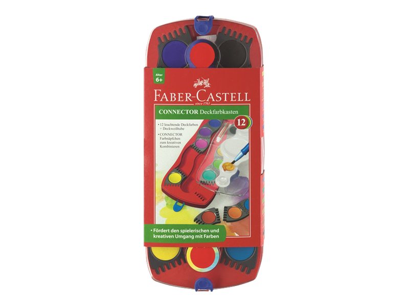 FABER-CASTELL CONNECTOR Wasserfarbkasten 12 Farben FABER-CASTELL CONNECTOR Wasserfarbkasten 12 Farben