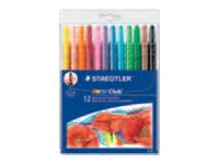STAEDTLER Noris Club 221 Wachsmalstifte farbsortiert, 12 St