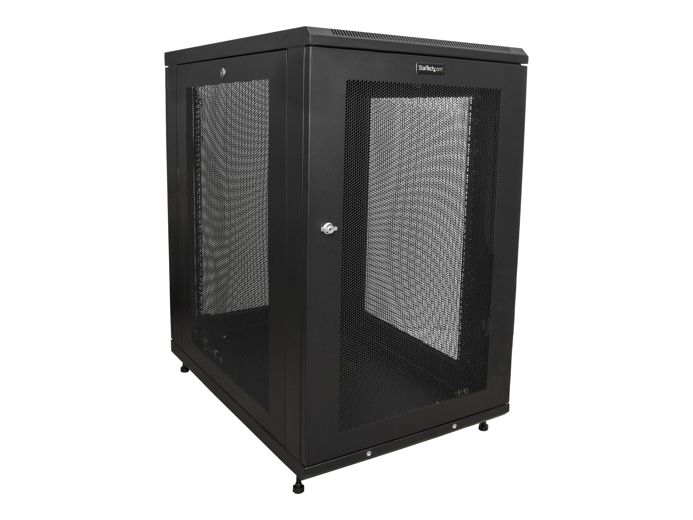 STARTECH.COM Server Rack Schrank - 78cm tiefes Gehaeuse - 18 HE - Netzwerk Server Schrank - Datenschrank
