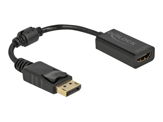 Delock Adapter DisplayPort 1.1 Stecker zu HDMI Buchse Passiv schwarz Delock Adapter DisplayPort 1.1 Stecker zu HDMI Buchse Passiv schwarz