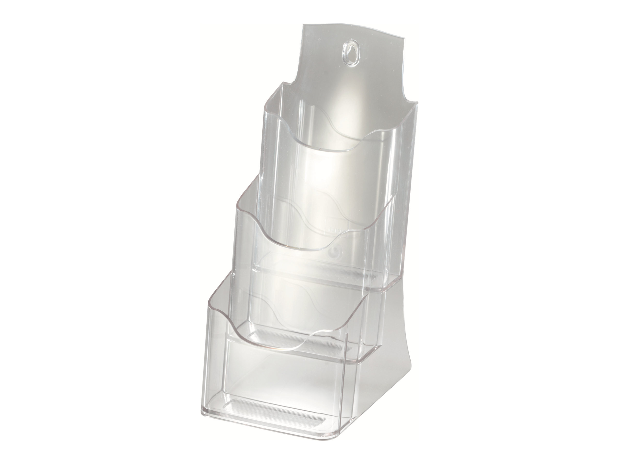 SIGEL Tischprospekthalter transparent 1/3 DIN A4 3 Faecher