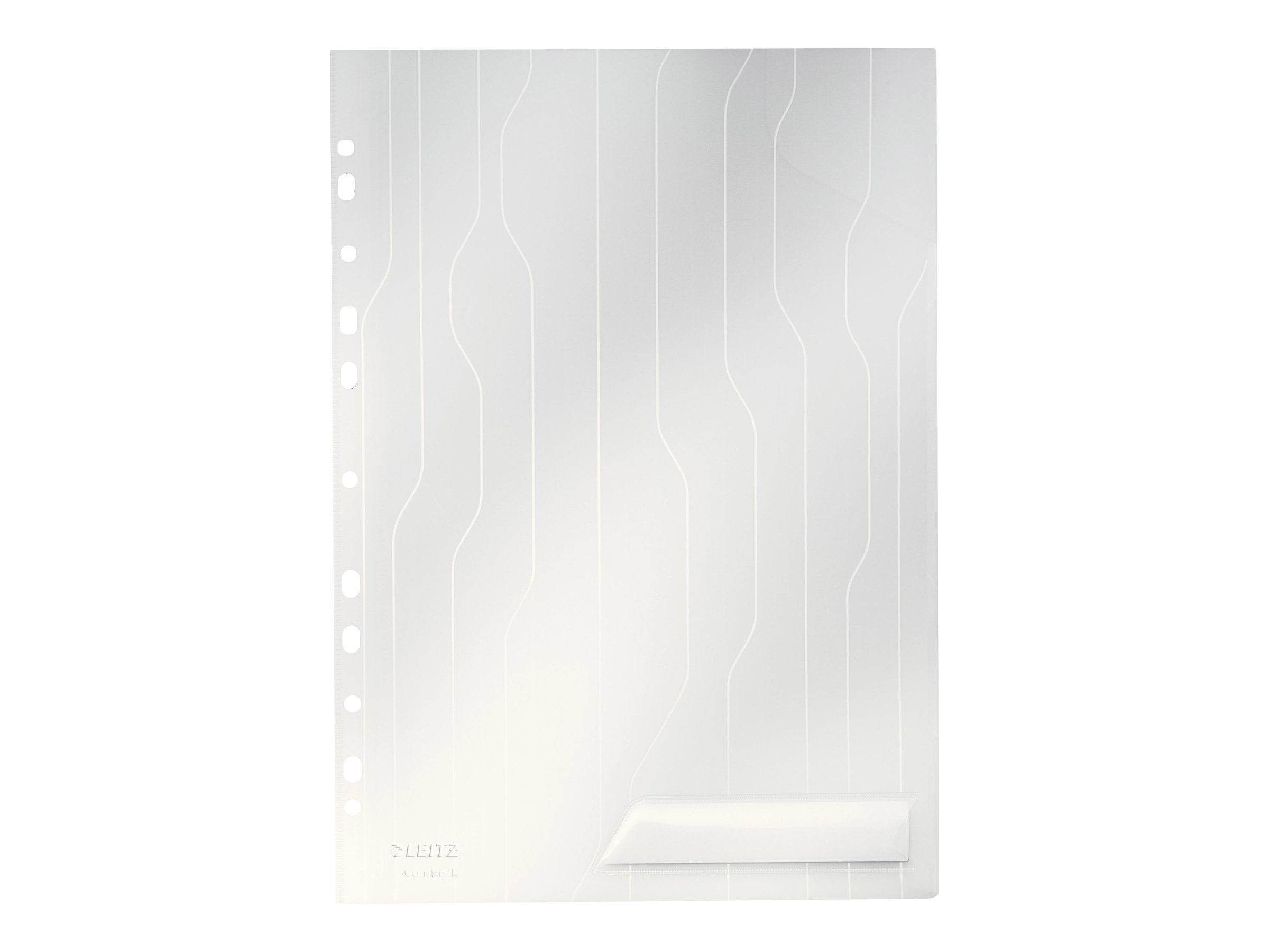 5 LEITZ Prospekthuellen CombiFile DIN A4 transparent genarbt 0,20 mm
