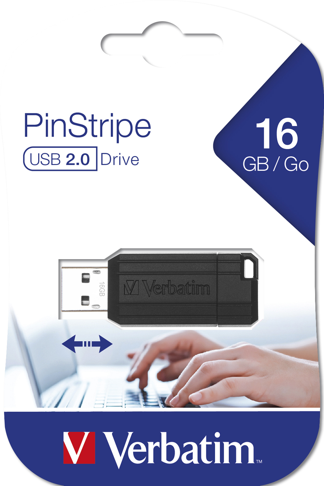 VERBATIM PINSTRIPE USB STICK 16GB VERBATIM PINSTRIPE USB STICK 16GB
