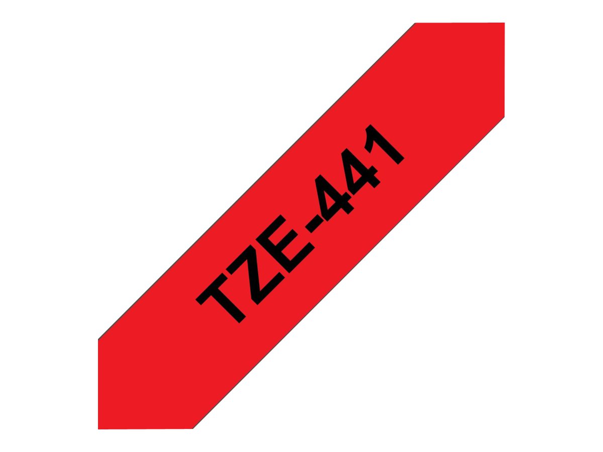 TZE441 BROTHER PTOUCH 18mm ROT-SCHWARZ