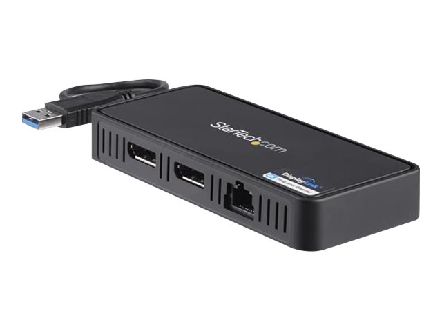 STARTECH.COM USB to Dual DisplayPort - Mini Dock - Mac and Win - Dual 4K 60Hz - GbE - DisplayPort Hub - Dual Monitor Docking Station STARTECH.COM USB to Dual DisplayPort - Mini Dock - Mac and Win - Dual 4K 60Hz - GbE - DisplayPort Hub - Dual Monitor Docking Station