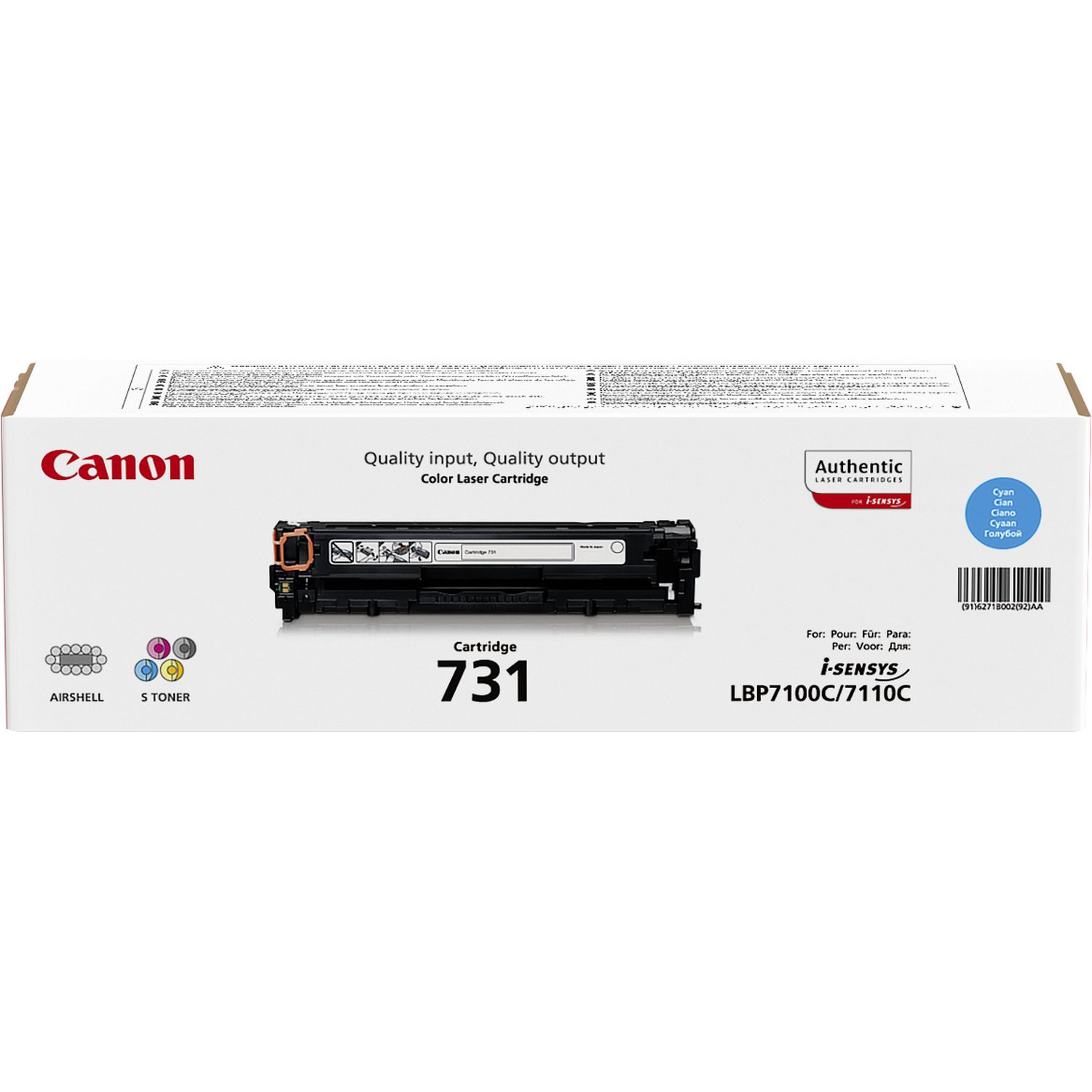 6271B002 CANON 731C LBP Cartridge cyan