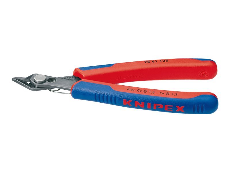 Knipex Elektronik-Super-Knips brün. isol. 125mm