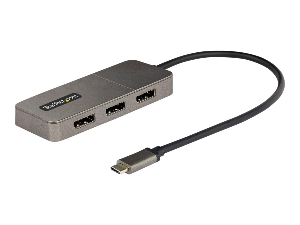 STARTECH.COM USB-C auf 3x DisplayPort 1.4mST Hub Multi-Monitor Adapter/Splitter 3x 4K 60Hz nur Windows Thunderbolt 3/4 USB4