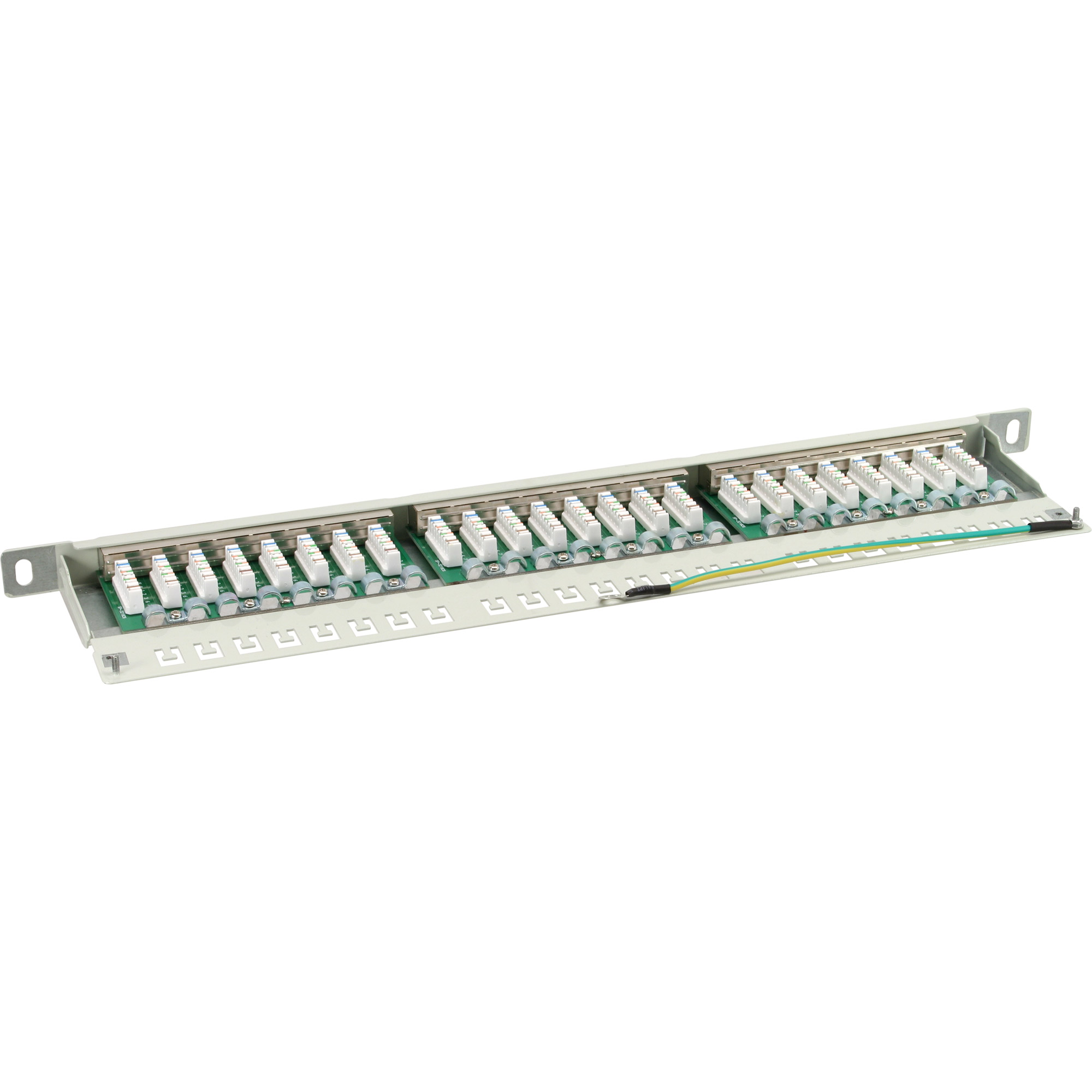INLINE Patchfeld Cat.6 24-fach 48,26cm 19Zoll 0,5HE lichtgrau RAL7035