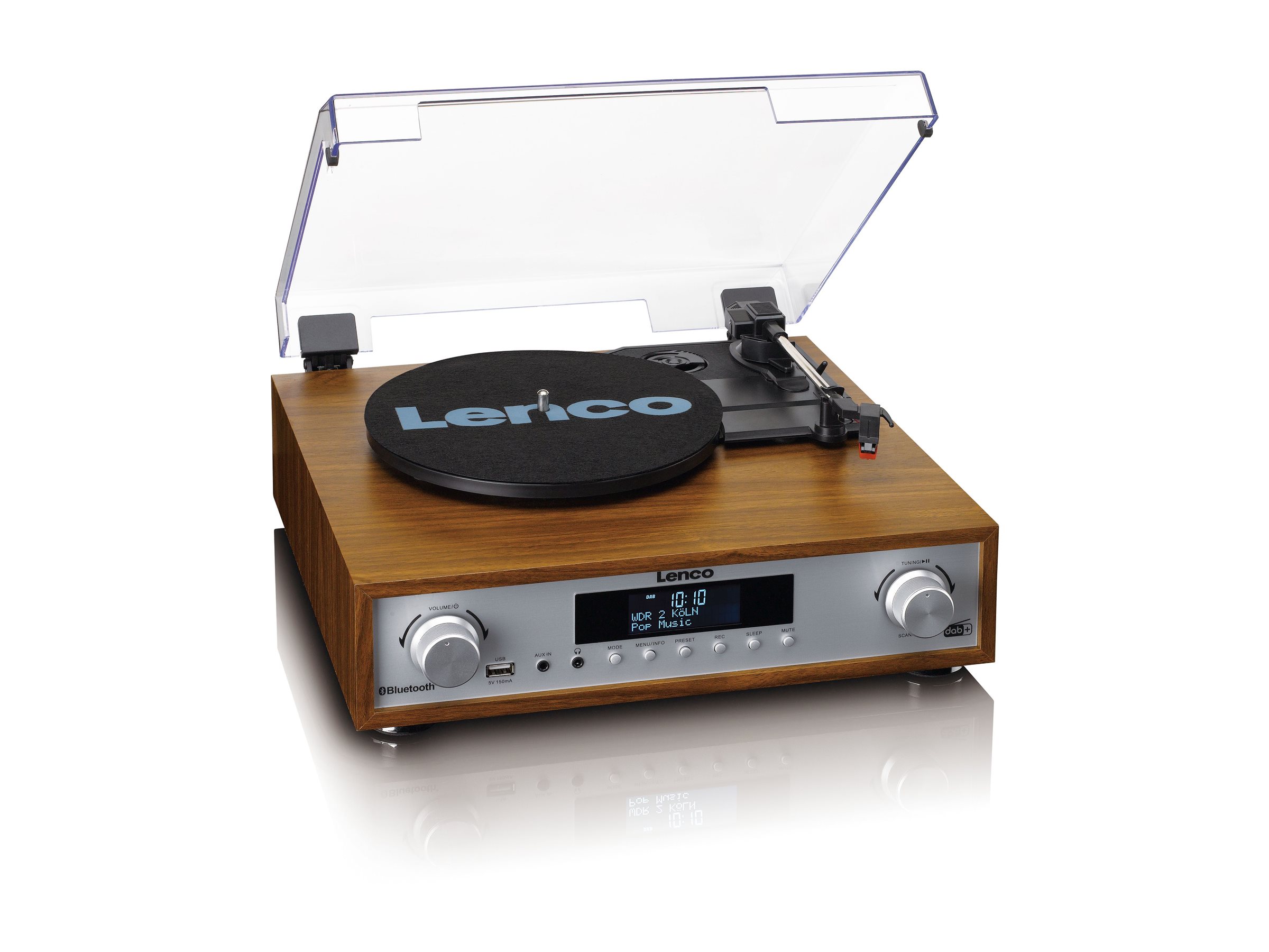 LENCO MC160WD HifiSet DAB, FMRadio, Plattenspieler und BT