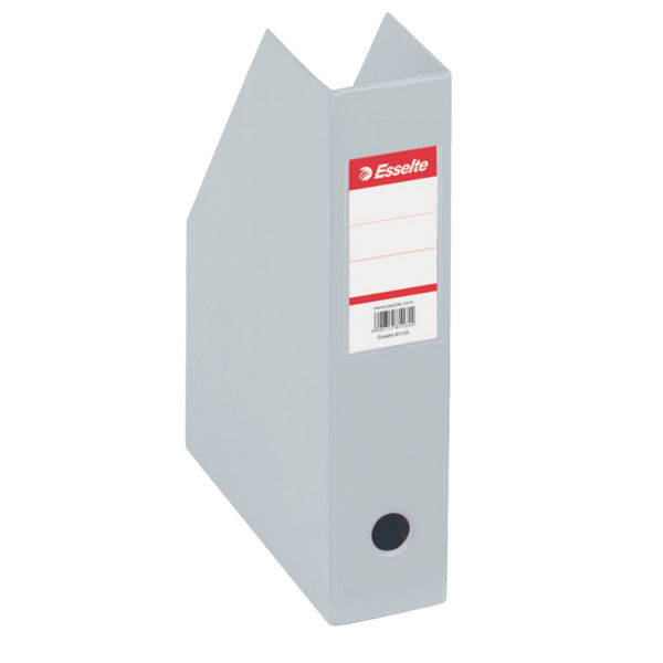 10 Esselte Stehsammler 56008 grau Kunststoff, DIN A4