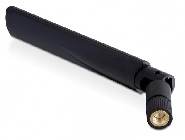 Delock GSM UMTS Antenne SMA Stecker 1,0 3,5 dBi omnidirl mit Kipp schwarz