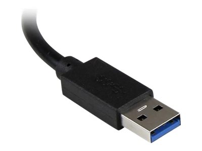 StarTech.com 3 Port USB 3.0 Hub mit Gigabit Ethernet Adapter aus Aluminum - Kompakter USB3 Hub mit GbE - Hub - 3 Anschlüsse