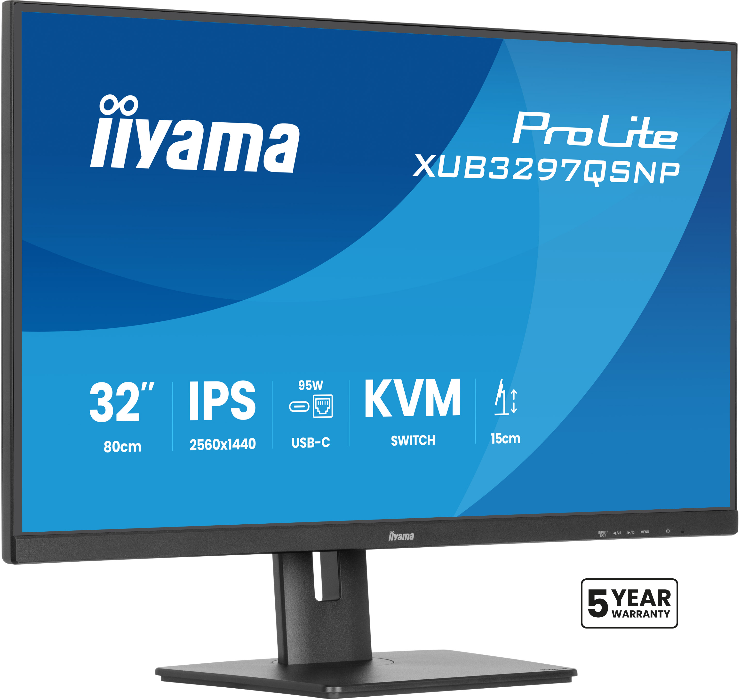 Iiyama ProLite XUB3297QSNP-B1 81.3 cm (32") 2xHDMI+DP+USB-C